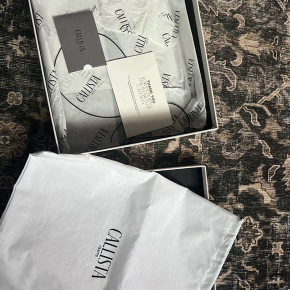 Callista black leather bag with matching pouch - Picture 13 of 14